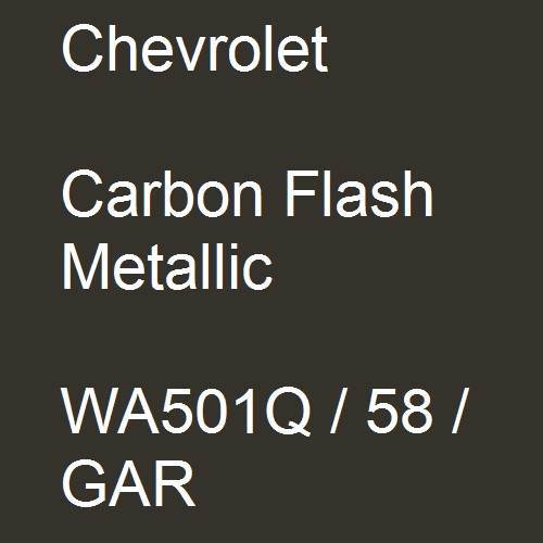 Chevrolet, Carbon Flash Metallic, WA501Q / 58 / GAR.